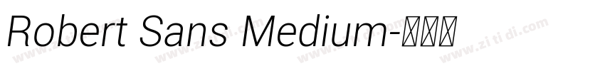 Robert Sans Medium字体转换